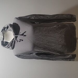 ALLSAINTS S GREY CASUAL COMFY NORMCORE QUIET LUXURY UNISEX HOODIE SWEATSHIRT TOP